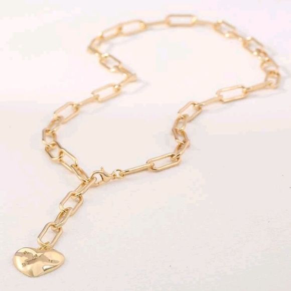 Cubic Zirconia Stars ob Heart Charm Y Lariat Necklace - Picture 5 of 7